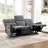 Niven 2-Piece Chenille Upholstered Reclining Set With 2-Person Manual Reclining Loveseat And 3-Person Manual Reclining Sofa