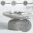 Laddie Pedestal Coffee Table,center table,coffe table
