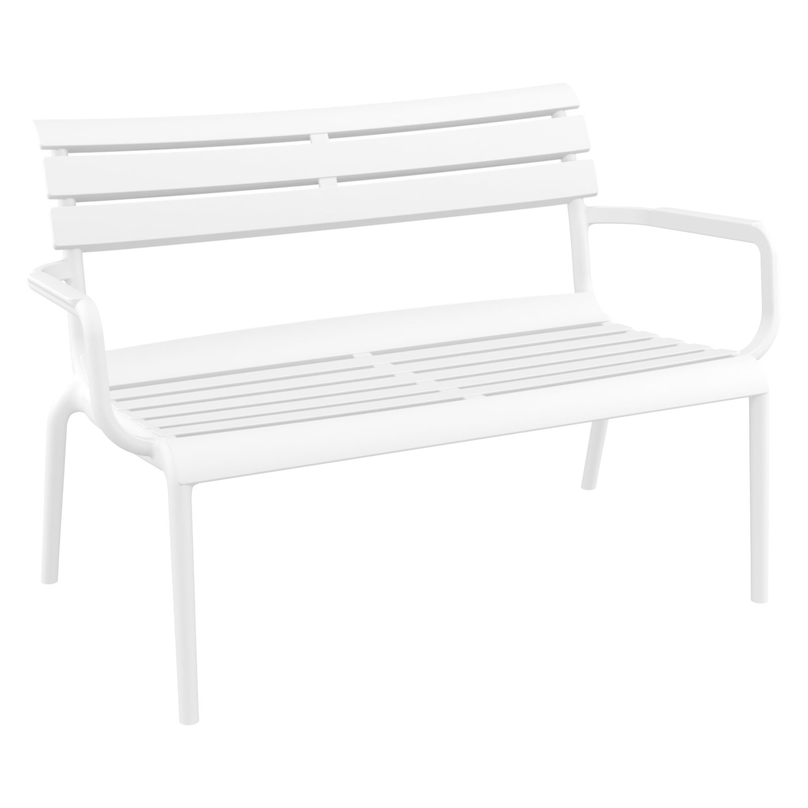 Ruta Paris 46'' Outdoor Bench, White