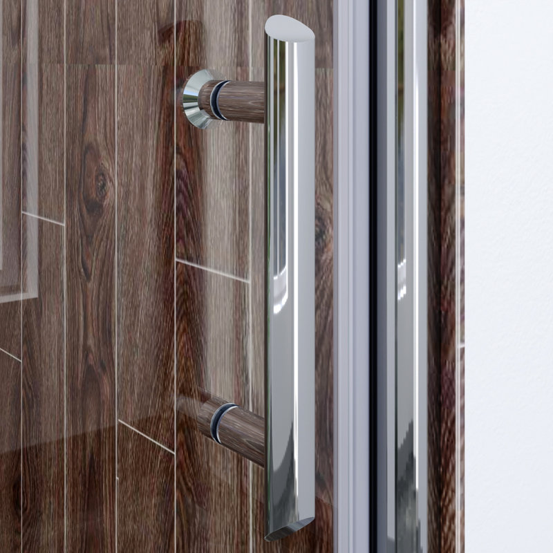 Ohio Rectangular Shower Enclosure with Tray, 1850mm H x 1700mm W x 700mm D