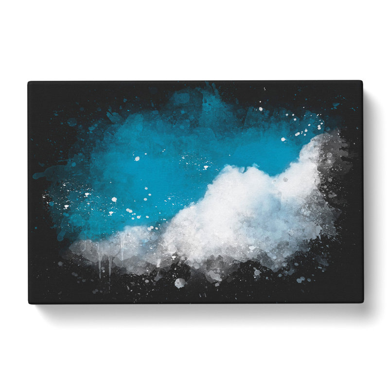 Crisp Clouds - Wrapped Canvas Painting Print, 60cm H x 91cm W x 3cm D
