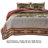  Red Microfiber 3 Piece Quilt Set-1651448639