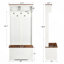 Garde-robe, garde-robe, rangement dans la chambre à coucher, portemanteau minimaliste