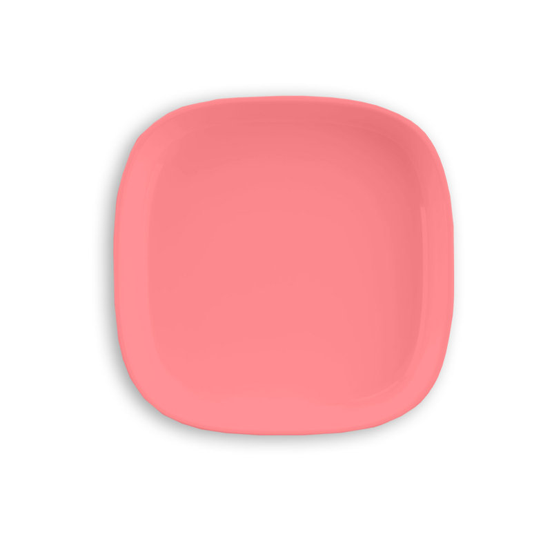 Assiettes carrées pour enfants, ensemble de 6, Rose