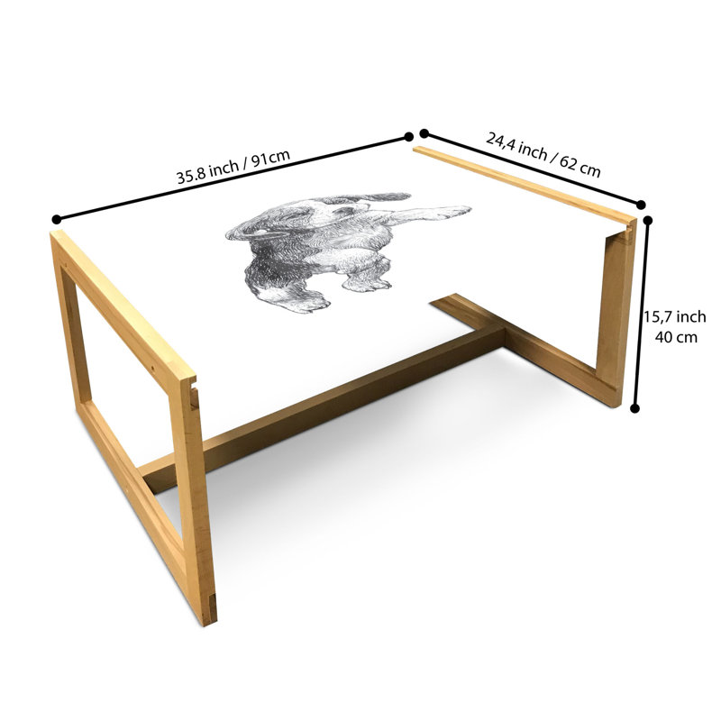 Jaeyoun Sled Coffee Table, 90cm H x 62cm W x 40cm D