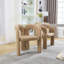Ensemble de 2 fauteuils d'appoint / de salle à manger en tissu de velours de conception contemporaine-2041278808-2041278810