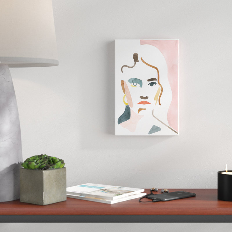 She Shadow I by Grace Popp - Painting on Canvas, 30cm H x 20cm W, Wrapped Canvas