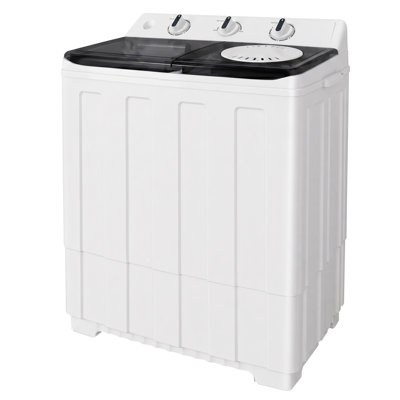 Ensemble de laveuse-sécheuse compacte compacte, laveuse de baignoire simple portative 11 lb et 2,6 pieds cubes Séchoir à linge compact pour appartement