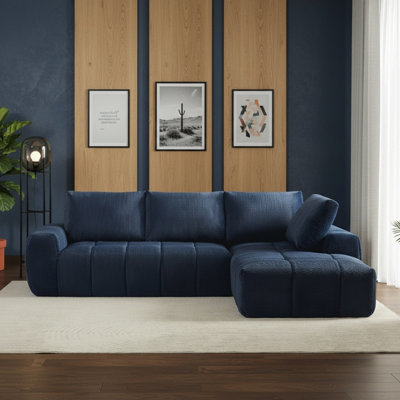 Canapé modulaire surdimensionné en L FAUX FUR