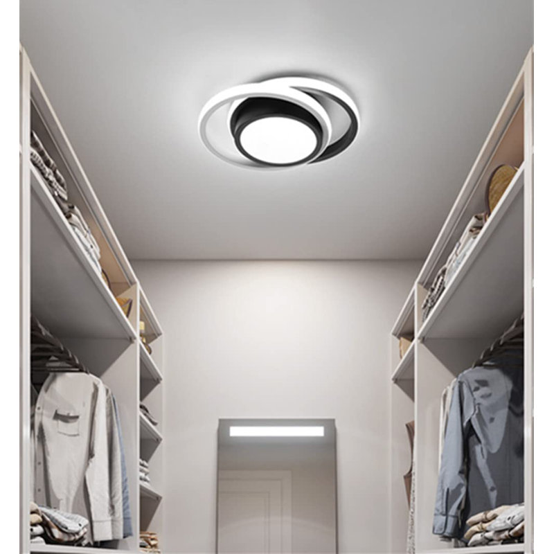 Mataponi 2-Light 27cm LED Flush Mount Ceiling Light, Gold, 6000K