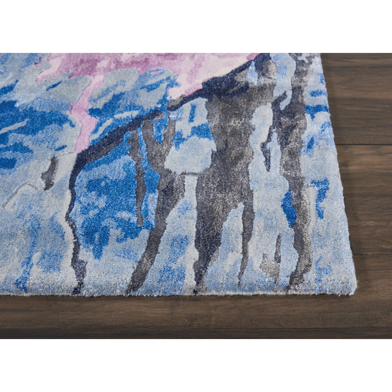 Machen Performance Viscose Abstract Indoor Rug, Rectangle 3'9" x 5'9"