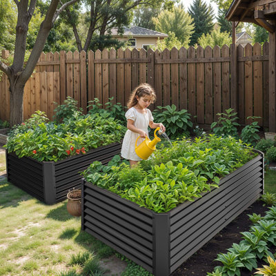 Aaila Metal Raised Garden Bed