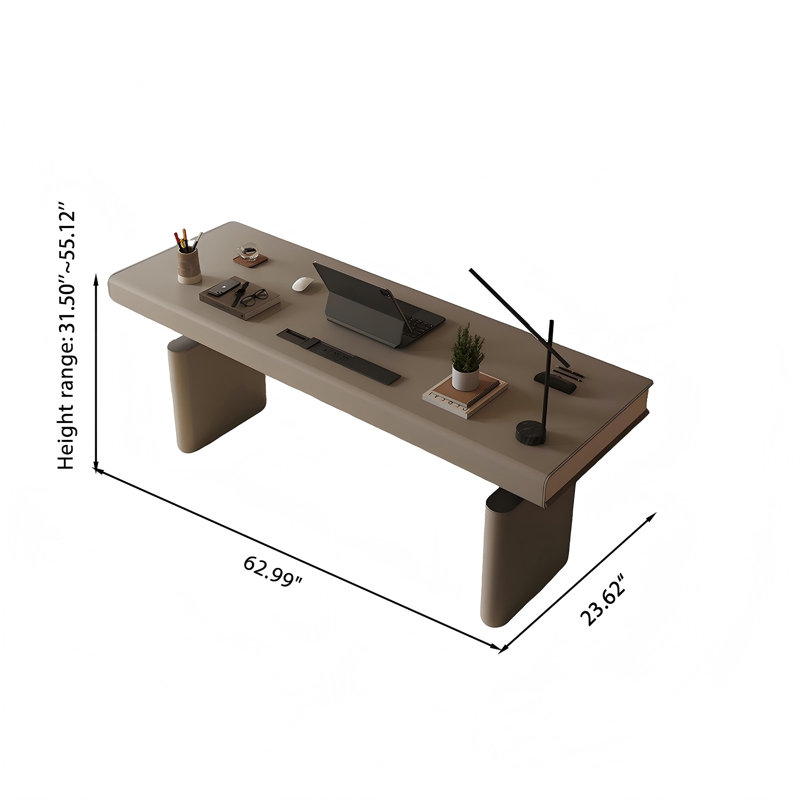 Bureau électrique 62,99 po, H 55,12 po x l 62,99 po x P 23,62 po