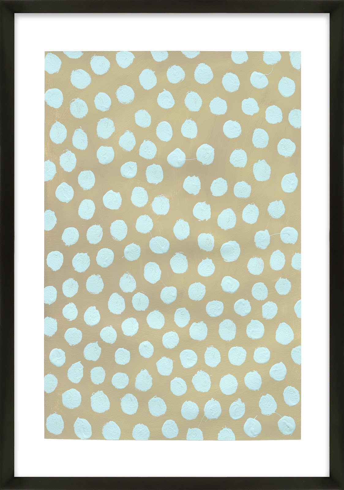 Cloud On Khaki by Michela Sorrentino, Black, 25" H x 17.5" W x 1.25" D