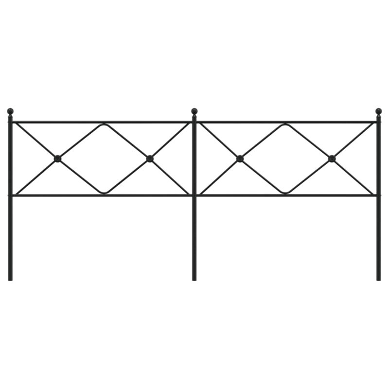 Anzor Metal Headboard, Black, Super King - 193 x 200 cm