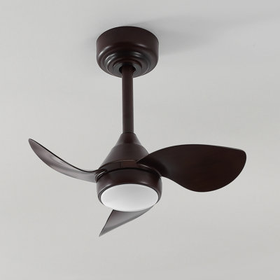 Albini 22" Contemporary Minimalist 6-Speed Metal Mobile-App/Remote-Controlled Dimmable Smart Integrated LED Ceiling Fan