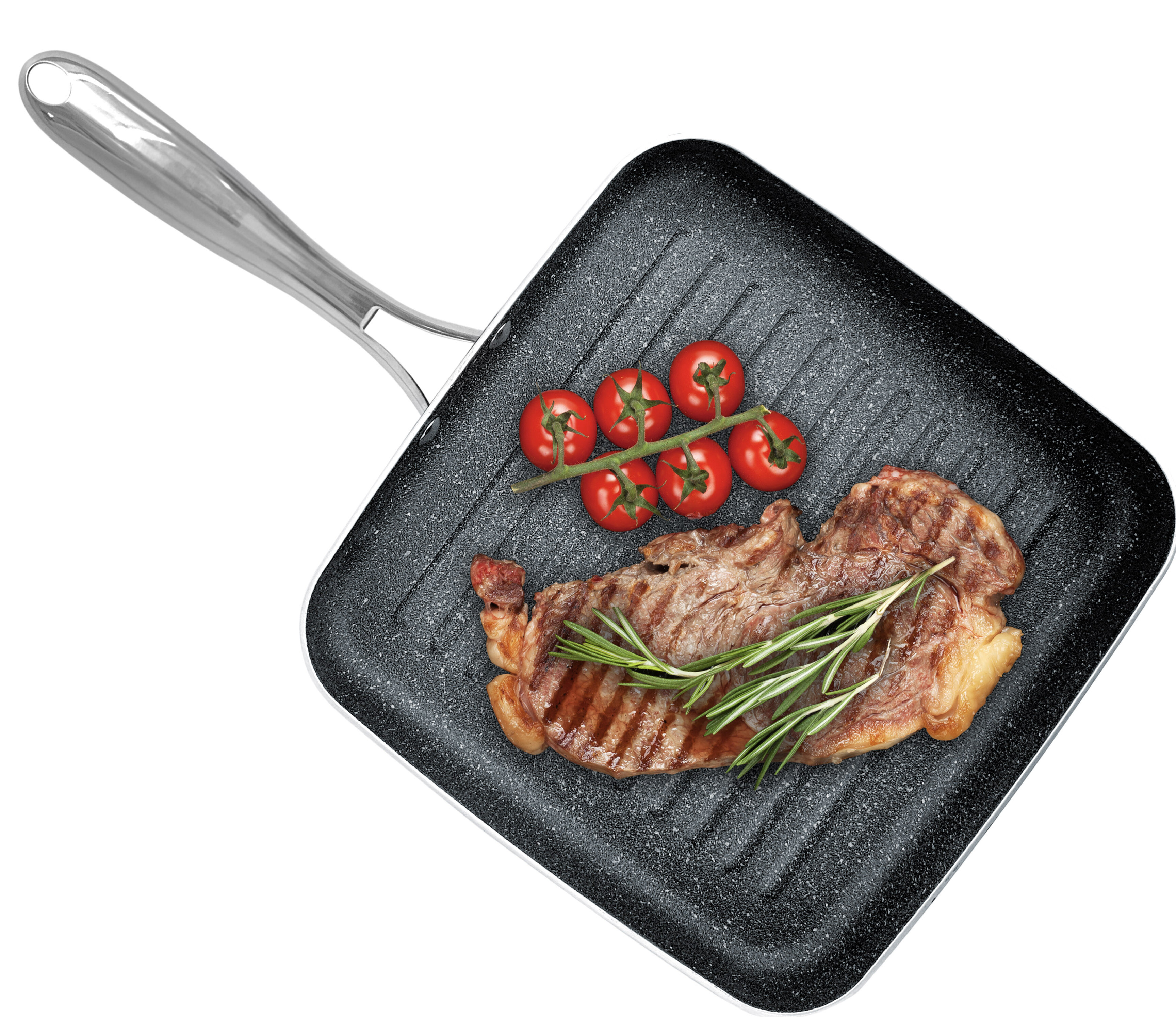 Chef Buddy Chef Buddy 12.5 in. Non-Stick Grill Pan, Wayfair