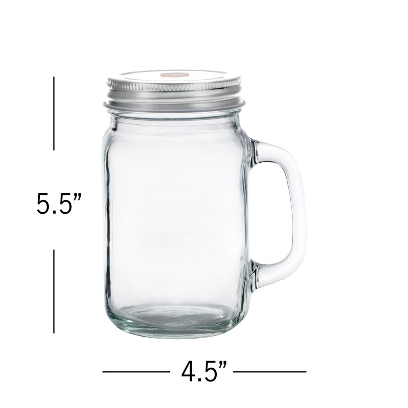 Vogan 12oz. Mason Jar Set