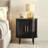 23.6" H Tambour Modern Nightstand With Storage-464804814