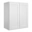 Armoire de cuisine blanche avec tablettes réglables l 33 po x H 42 po x P 12 po-814792639-814792622