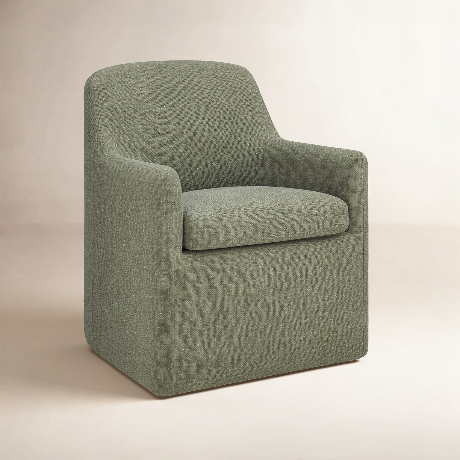  Becki Owens for Joss & Main Upholstered Dining Chair, Marin Twig Performance Linen Blend