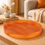 Plateau rond en résine orange Lg-123049624