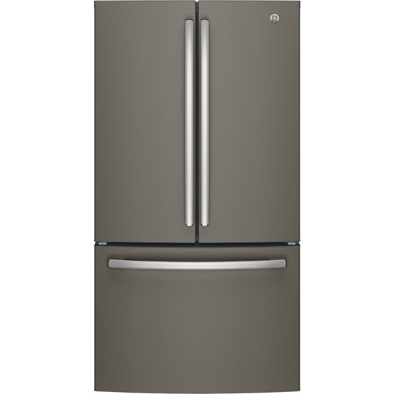 GE Appliances 36 " 27 Cubic Feet Freestanding French Door Refrigerator with Ice Maker, Fingerprint Resistant Slate