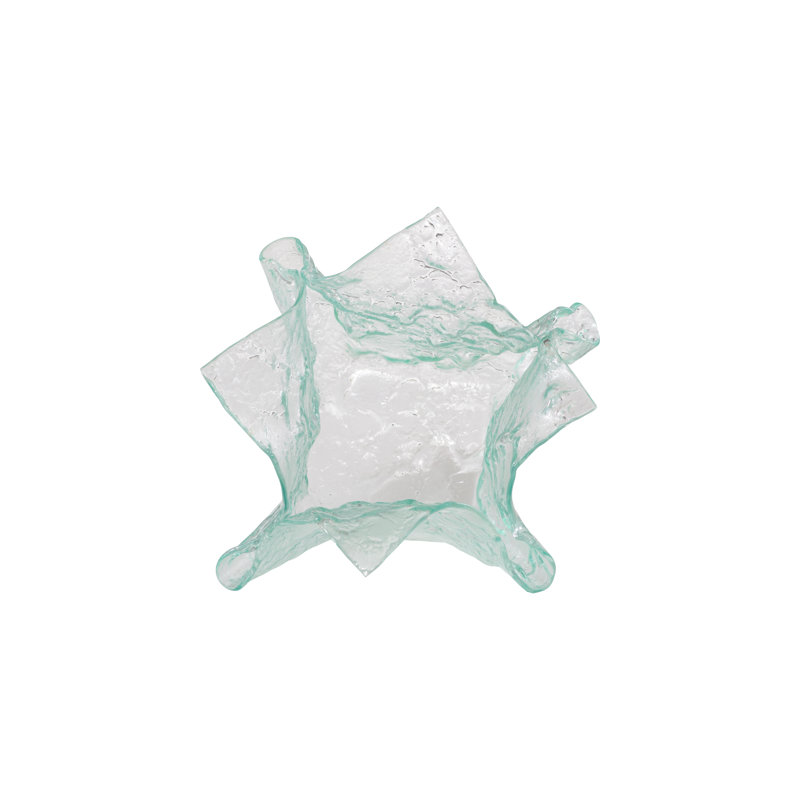 Bubble Glass Decorative Bowl, 10" H x 16" W x 16" D