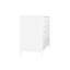 Commode blanche à 4 tiroirs, armoire de rangement en bois pour chambre de bébé, chambre d'enfant et garde-robe blanche