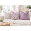 Housse de coussin en coton lavande mauve-132044058