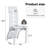 Modern Faux Leather Upholstered Dining Chair with Curved Metal Legs & Cut-out Back (Set of 2)-1465480556-1465480563-1462453802