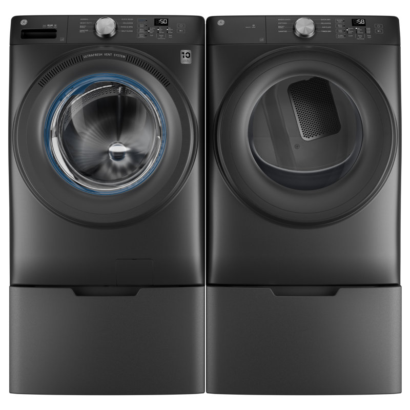 GE® ENERGY STAR® 4.6 cu. ft. Capacity Smart Front Load Washer with UltraFresh Vent System with OdorBlock, Carbon Graphite