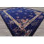 Tapis multicolore touffeté à la main bleu royal à motif Art déco-2036784671