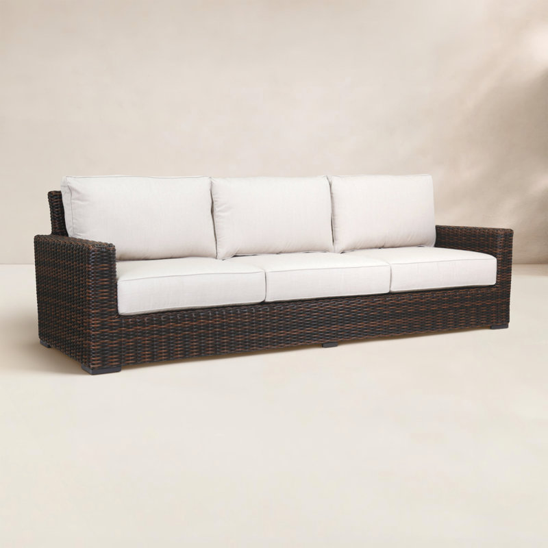 Canapé de patio Parris avec coussins Sunbrella®, Toile lin Sunbrella®