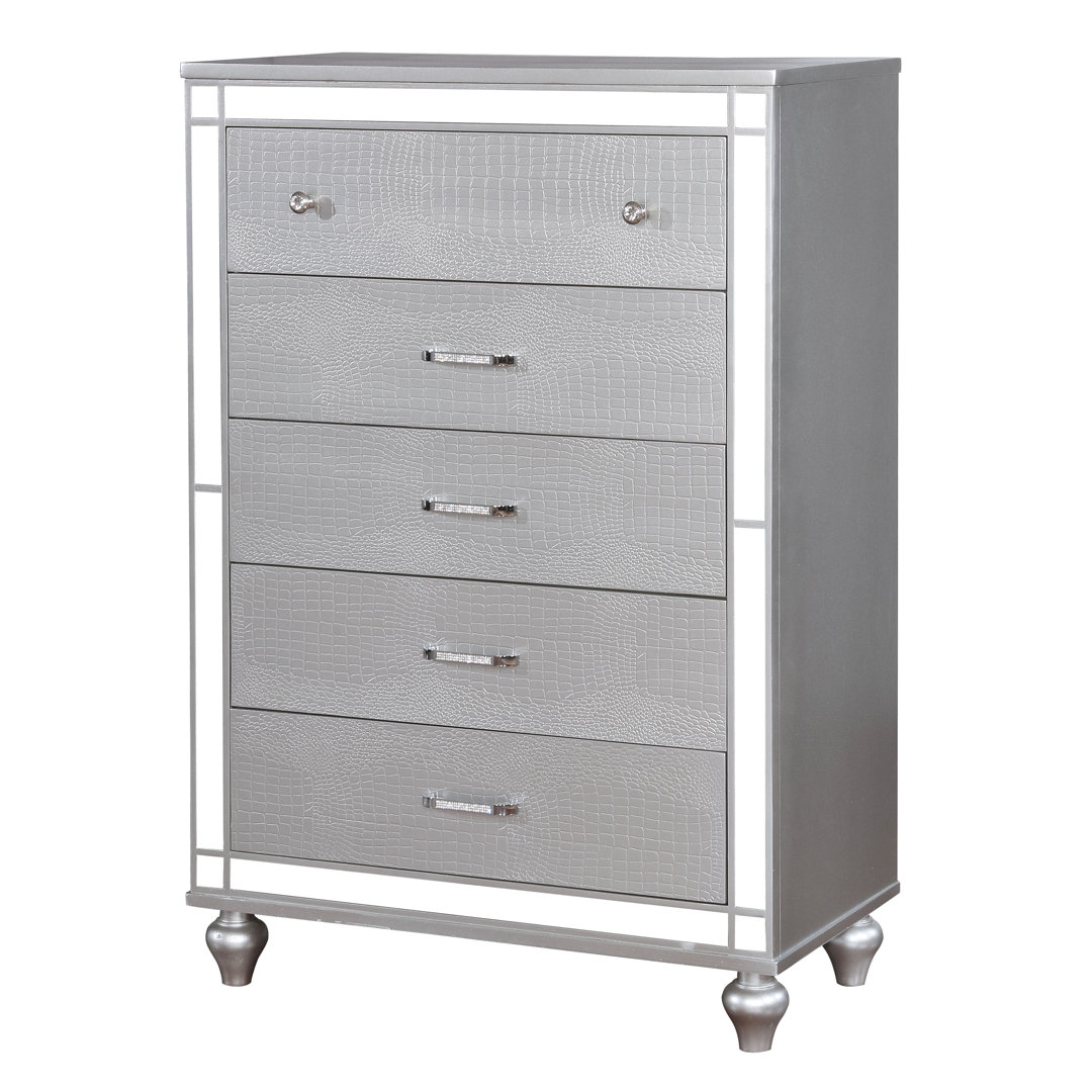 Meghean Contemporary 5 Drawer Chest Rosdorf Park 