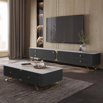 Modern style TV stand and coffee table