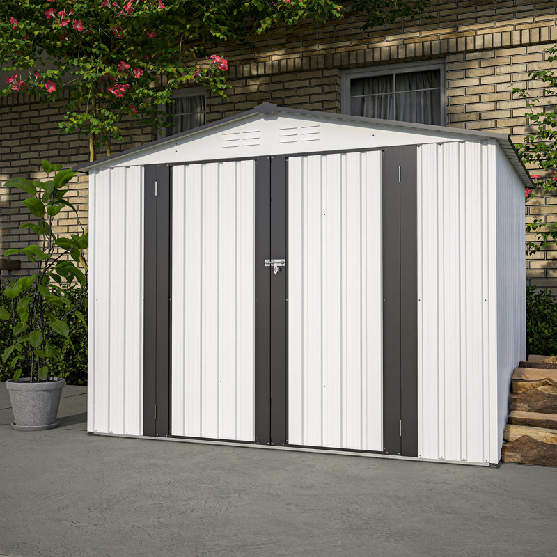 Outdoor Storage Shed, 72.4" H x 97.2" W x 72" D