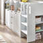 Wifrith Single (3') Mid Sleepers Bed Frame with Storage Included with Built-in Ladder Included