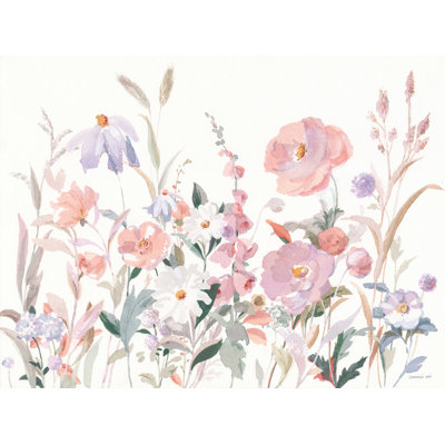 «Boho Wildflowers» par Danhui Nai - reproduction d'art sur toile tendue