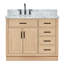 Meuble-lavabo simple en bois massif Tidworth de 42 po avec plateau en marbre de Carrare de 1,5 po-1339106886-1319906780-1319906781
