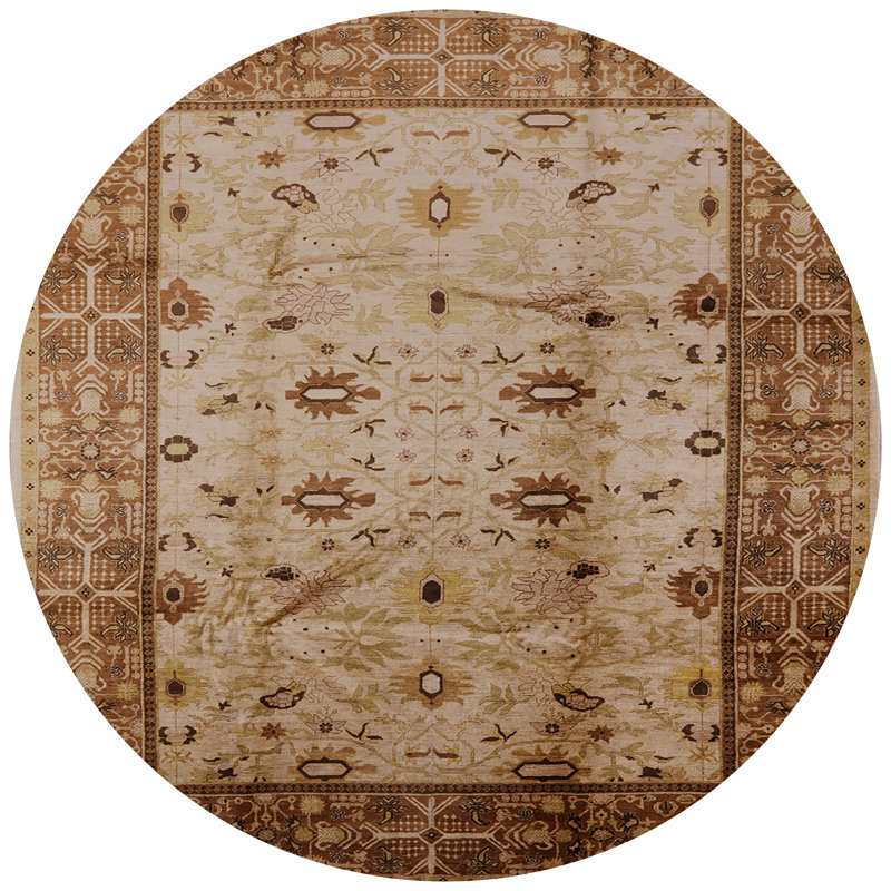 Oriental Indoor Rug, Round 5'
