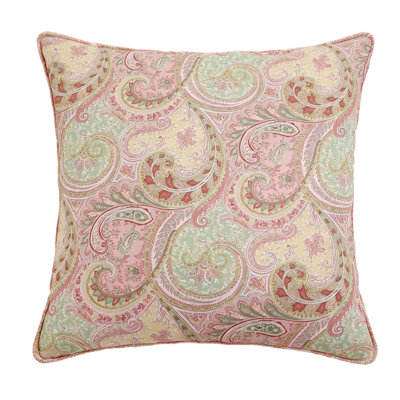 Housse de coussin cachemire cachemire 18 x 18 pouces - Housse de coussin à motif de fleurs colorées Housse de coussin à motif cachemire rétro pour ferme
