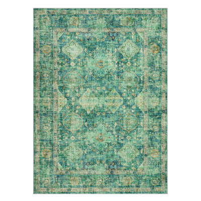 Washable Area Rug for Living Room Area Rugs for Farmhouse Area Rug Non Slip Pattern Rug for Bedroom