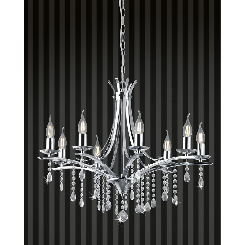 Nader 8 - Light Candle Style Chandelier