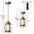 6.25"W Jeromesville 1-Light Copper Lantern Shaded Pendant