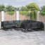 Vidaxl Garden Sofa Set 11 Pcs Black Aluminium