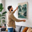 Misty Mountain Sanctuary Japandi 1 Piece Wrapped Canvas Wall Art-248920875-248920869