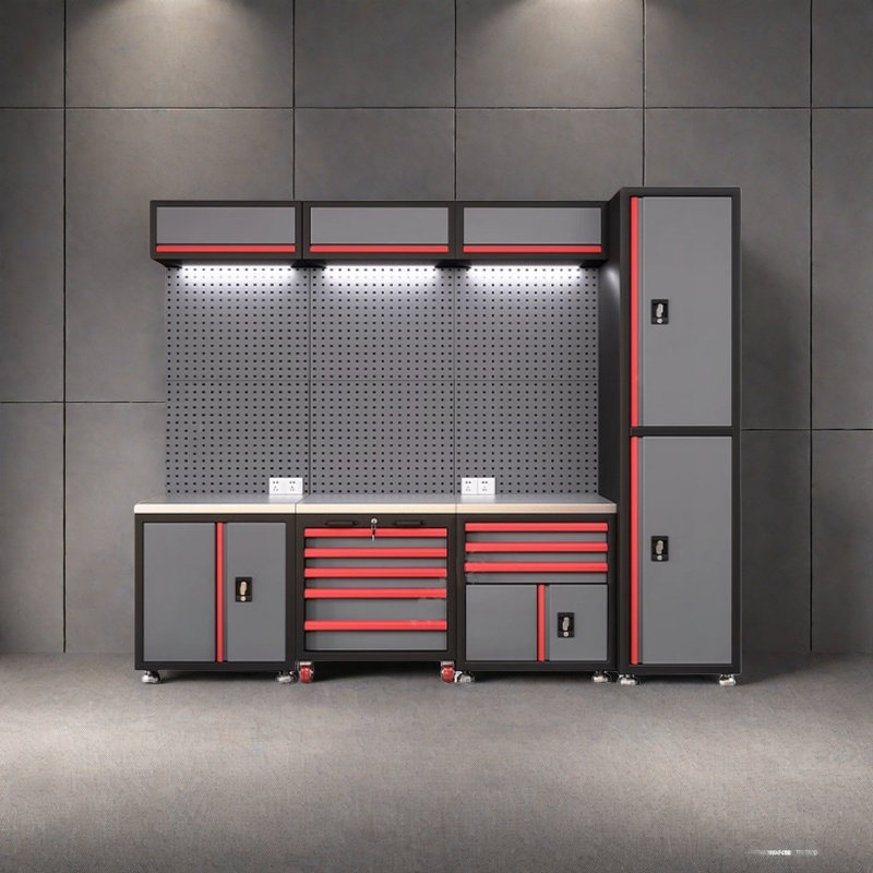 Armoire à outils en métal robuste pour l'industrie automobile