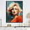 Magenta Popart Monroe Portrait I - Femme, art mural, salon_105804