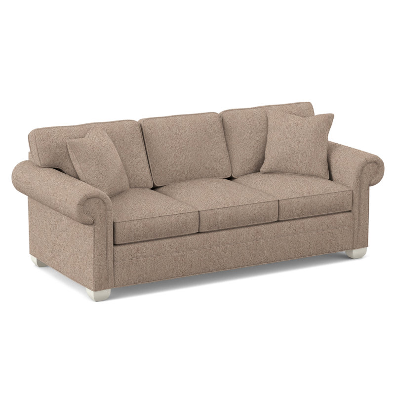 Main Street Upholstered 85'' Sleeper Sofa, Navada Mushroom, Navajo